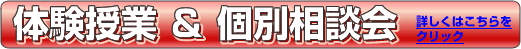 体験授業&個別相談会 体験授業&個別相談会